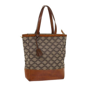 Vintage Celine Brown and Tan Tote Bag